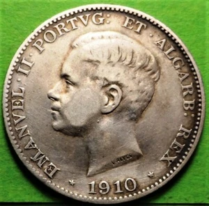 PORTUGAL, 500 Reis, 1910 ''Marquez de Pombal'' MBC+, Ag - Imagen 1 de 2