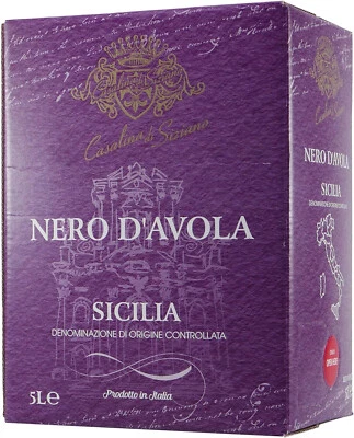 Casalina di Siziano - Nero d´Avola DOC Rotwein  5L BIB (Bag in Box) - Bild 1 von 2