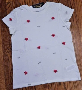 POLO RALPH LAUREN AUTHENTIC GIRLS BRAND NEW ORIGINAL T-SHIRT Size L (12-14), NWT - Picture 1 of 2