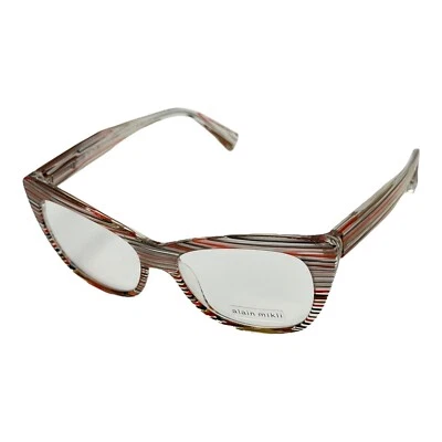 Gafas Alain Mikli Eyes rojo claro Moro Nero rayas Rx A01346 52-15-145 mm Foto 1 de 4