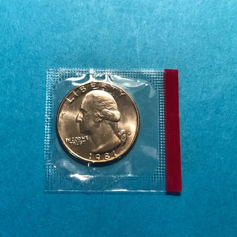 1981 D Washington Quarter Denver  Unc   FREE SHIP Cover