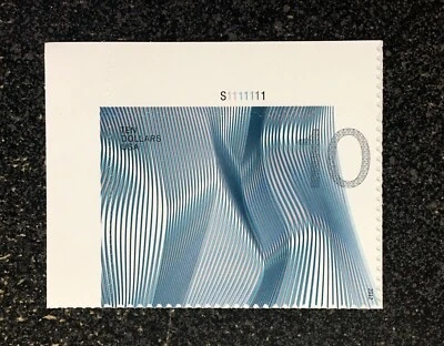 2012USA #4720 $10.00 Waves of Color - Plate Single  Blue  -  Mint  NH   - Image 1 of 2