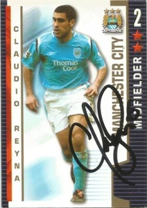 CLAUDIO REYNA SIGNIERTER MAN CITY 2004/2005 SHOOT OUT TRADING KARTE + COA - Bild 1 von 1