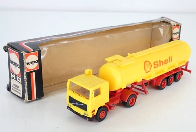 Camión cisterna Herpa Renault Shell gasolina 1:87 juguete caja coleccionable vintage Foto 1 de 4