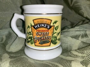 Taza de café de porcelana vintage Franklin Corner Store retro 1984 Heinz Pickles - Imagen 1 de 6