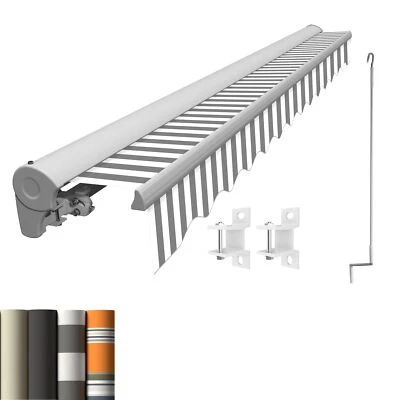 Marquise Manuel Auvent de Cassette pour Balcon Terrassenüberdachung 3,0x2,5m - Photo 1/2