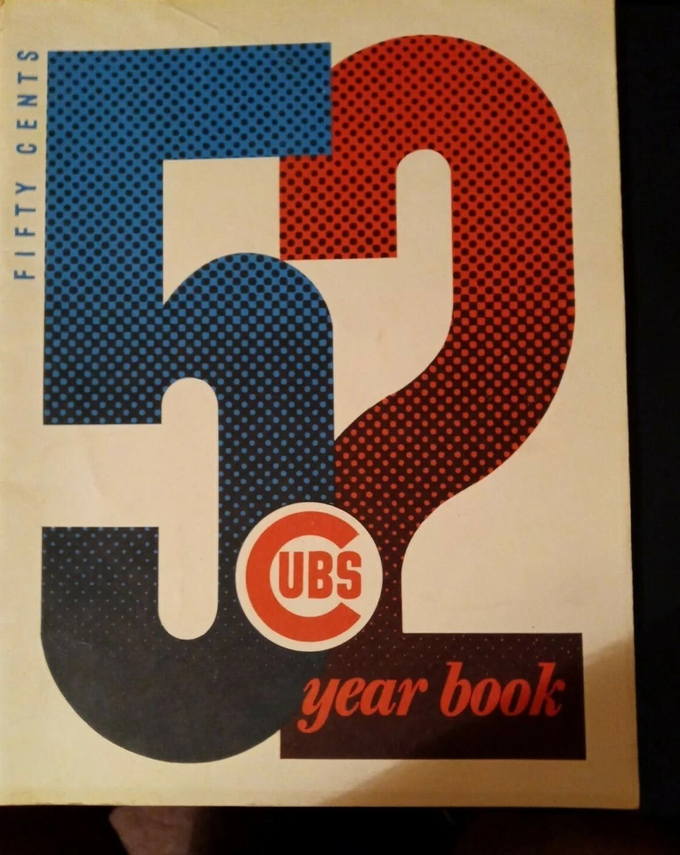 1952 Chicago Cubs Yearbook -excellent-near mint  (see scan) - Image 1 of 1