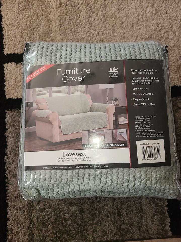 Innovative Textile Solutions Secure Fit Furniture Cover Loveseat — 第 1/1 张图片