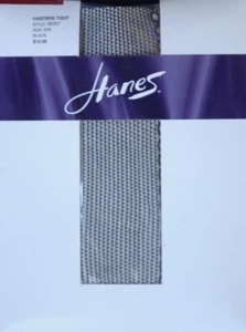 Hanes Pinstripe Black Tights Size Small/Medium - Picture 1 of 2