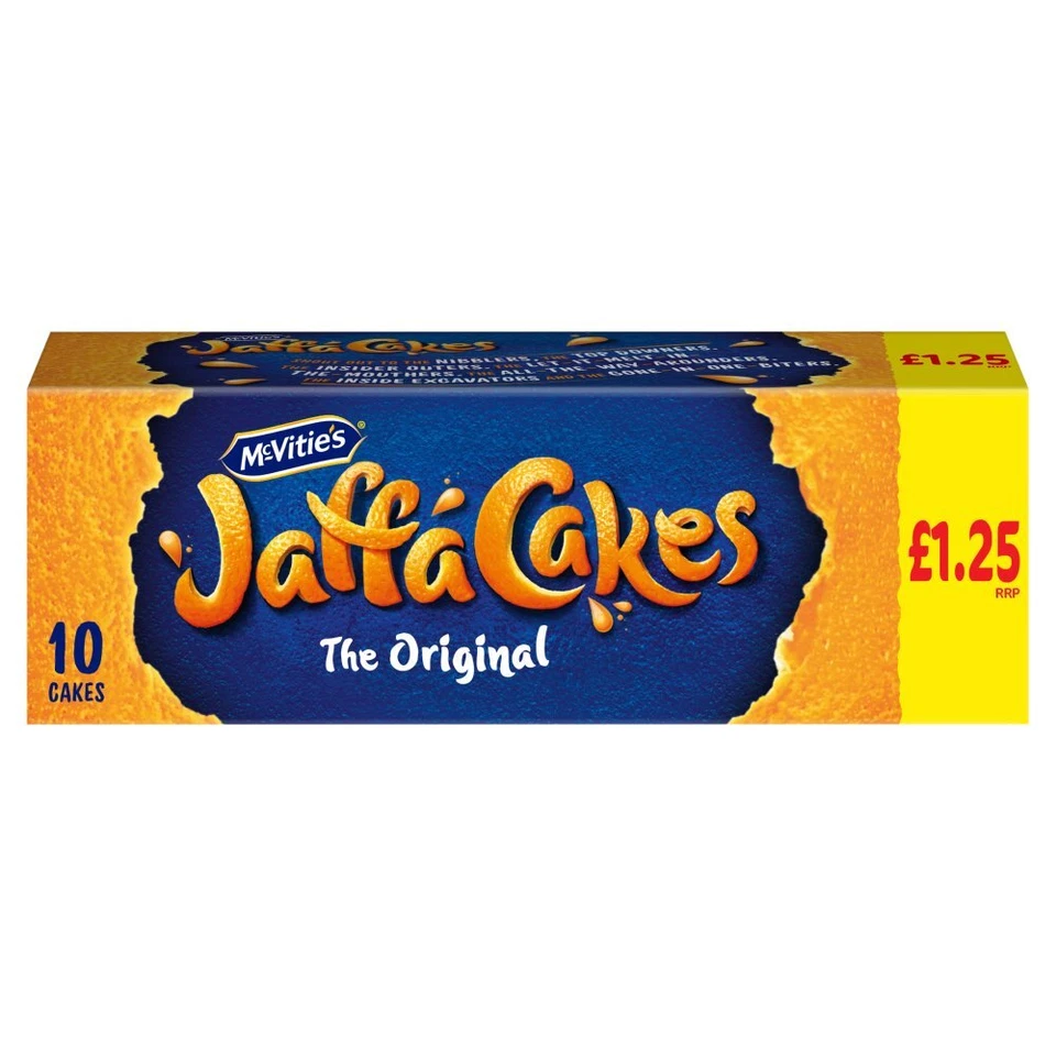 McVities Jaffa Cakes Original Chocolate Orange Flavor Biscuits 110g - Pack of 12 - Image 1 of 1