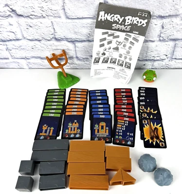 Lote de blocos de construção Angry Birds Space 40 cartas lançador de asteroides bigode de porco - Imagem 1 de 4