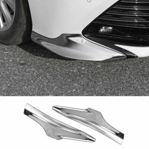 For Toyota Camry 2018-2020 Silver Front Bumper Lip Chin Spoiler Guard cover trim - Foto 1 di 6