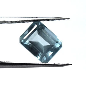 2.9 Ct Natural Blue Aquamarine Gemstone Loose Aquamarine Faceted Octagon Shape - Picture 1 of 3