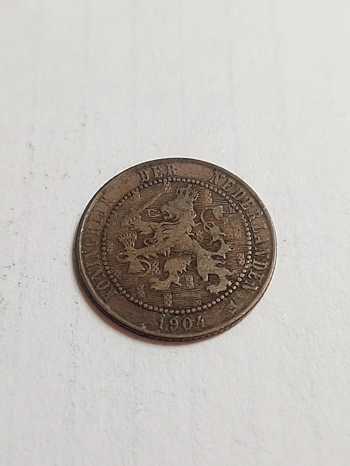1904 Netherlands 2 1/2 Cent Coin - Lot BT508 - Image 1 of 2