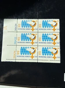 1975 International Women's Year 10 cent Plate Block of 6 SC #1571 MNH - Picture 1 of 1