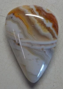 WRG- Utah Agate Cabochon 30mm x 21mm x 7.8mm - Picture 1 of 8