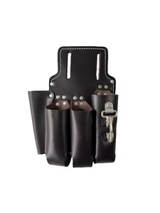 4 Pocket Leather Plier Knife Holder Multi PKT Tool Belt Pouch - Picture 1 of 27