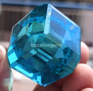 Cubo de turmalina natural 250 quilates Paraiba verdoso azul neón cobre piedras preciosas sueltas K - Imagen 1 de 18
