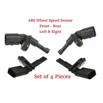 Juego de 4 sensores de velocidad de rueda ABS delanteros/traseros - izquierda y derecha se adapta a: Audi y Volkswagen Foto 1 de 3