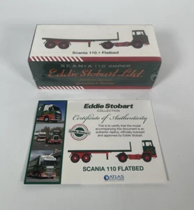 Atlas Editions Eddie Stobart 1:76 Scania 110 Flatbed Factory Sealed COA - Picture 1 of 8