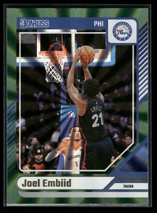 2024-25 Donruss #28 Joel Embiid, victor wembanyama Green Holo Laser - Picture 1 of 2