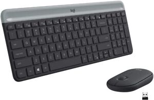 Logitech MK470 Slim Wireless Mouse & Keyboard Combo Graphite 920-009437