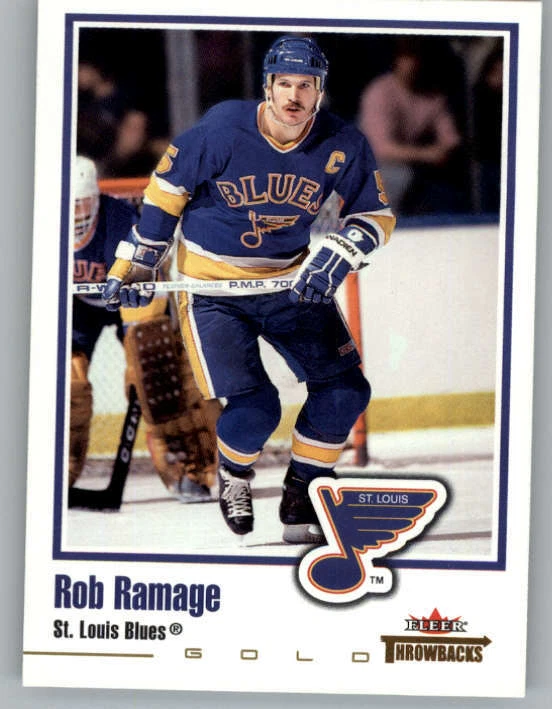 2002-03 Fleer Throwbacks Gold #12 Rob Ramage (ref 162238) - Image 1 of 2