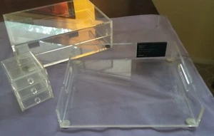 russell + hazel klar Acryl Schreibtisch Set - Bild 1 von 10
