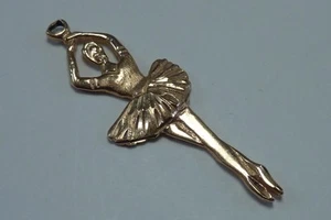 14K Yellow Gold "Ballerina" Pendant - Picture 1 of 3
