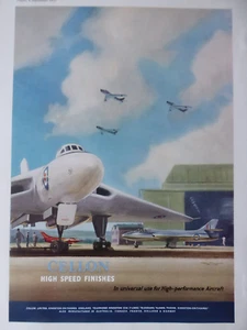 9/1953 PUB CELLON AIRCRAFT FINISHES AVRO VULCAN NOCKOLDS ORIGINAL ANZEIGE - Bild 1 von 2