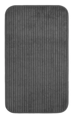 Gözze Berlin Badematte Badvorleger Badteppich Polyester Anthrazit 70 x 120 cm - Bild 1 von 4