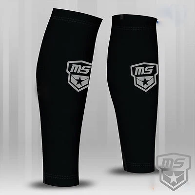 Compression Running Calf Guard Pair, Lycra Support Sleeve for Training & Recover - Image 1 of 4