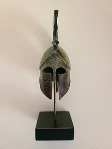 Ancient Sparta Greek Corinthian Helmet Snake Crest Bronze Helmet Greek Made - Picture 1 of 9