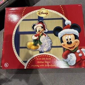 Disney Frozen Lighted Mickey 14” Indoor /  Outdoor Decor - Picture 1 of 3