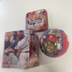 Ryan Howard Philadelphia Phillies 2007 Collectors Edition Basebal/ Tin Free Ship - Picture 1 of 11