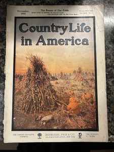 1921 COUNTRY LIFE In America Magazine Antique - November - Farm, Cars, Animals - Picture 1 of 12
