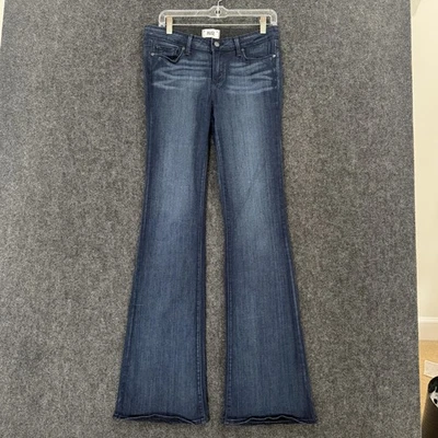 Pantalones de mezclilla Paige Skyline Boot para mujer 29 azul lavado oscuro corte boot elástico Valor Foto 1 de 4