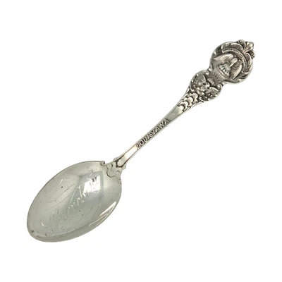 老式 WATSON CO STERLINGSILVER 路易西亚娜 5 1/4 英寸收藏品勺子 19.1 克 #5241 — 第 1/4 张图片