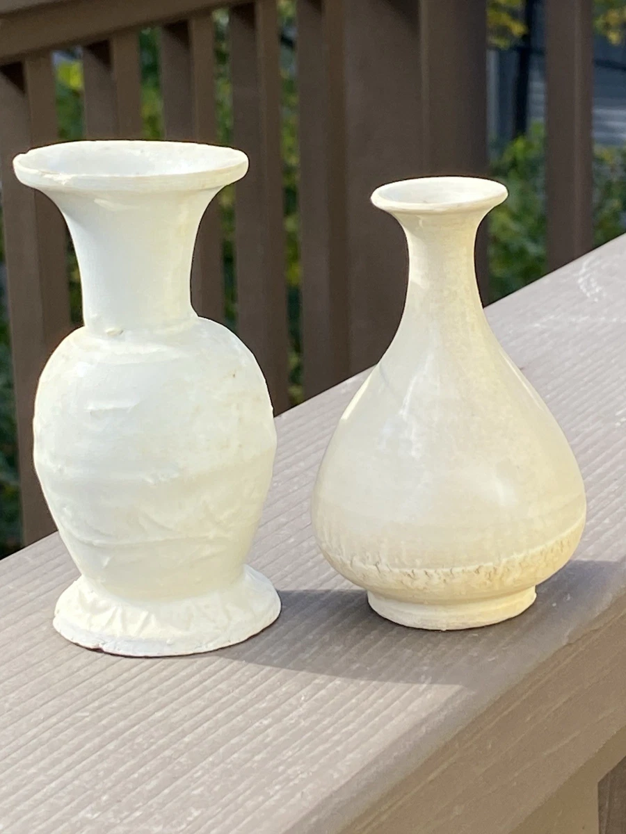 白色中国古董花瓶| eBay