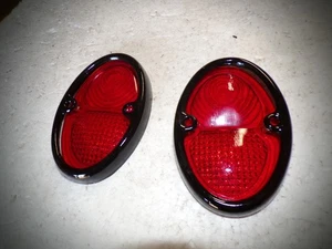 1933-1936 Chevy tail light bezels & lenses Q-3 - Picture 1 of 2
