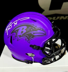 RICKY WILLIAMS Signed Rave Mini Helmet Baltimore Ravens Beckett Certified - Picture 1 of 2