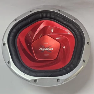 Sony Xplōd 10" 1200W Subwoofer Car Audio Stereo Bass Sub Y2K Red Tested Working  - Picture 1 of 6