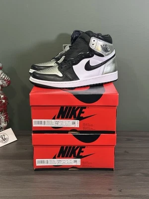 Size 10 - Jordan 1 High OG Metallic Silver W - Image 1 of 4