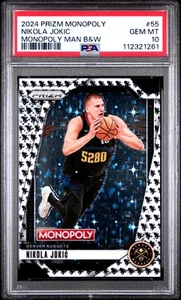 2024-25 Prizm Monopoly Man Black & White #55 Nikola Jokic SSP Case Hit - PSA 10 - Bild 1 von 2