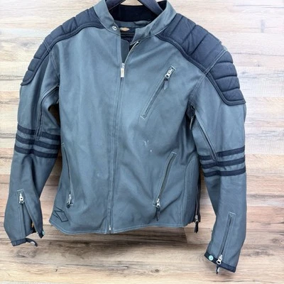 Chaqueta de motocicleta Power Trip para hombre acolchada capa extraíble de nailon cremallera completa mediana Foto 1 de 4