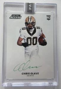 2022 Panini NFL Instant Access Chris Olave Rookie RC Card Auto SSP Prizm 10/10 - Picture 1 of 2