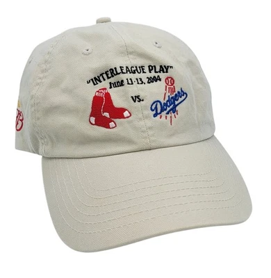 Boston Red Sox vs Los Angeles Dodgers Interleague Play June 11 - 13 2004 Hat Cap - Image 1 of 4