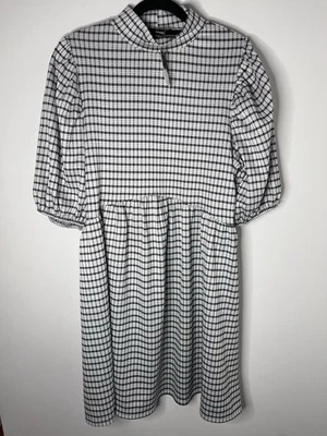 George black and white gingham smock dress uk 16 BNWT - Image 1 of 4