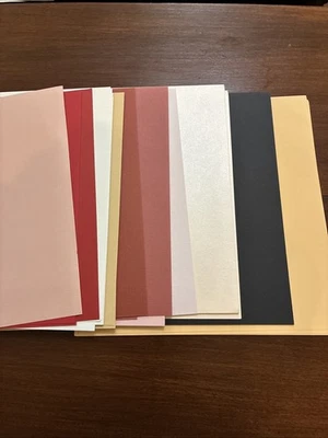 Lot Of 50 12x12 Cardstock Assorted Colors Bazzill American Crafts Others - Image 1 of 3