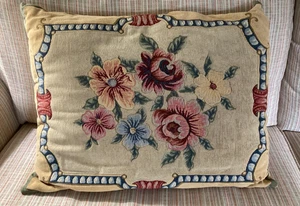 VINTAGE MADE IN FRANCE TAPESTRY PILLOW SHAM for 1 sham, 3 available. - Picture 1 of 8